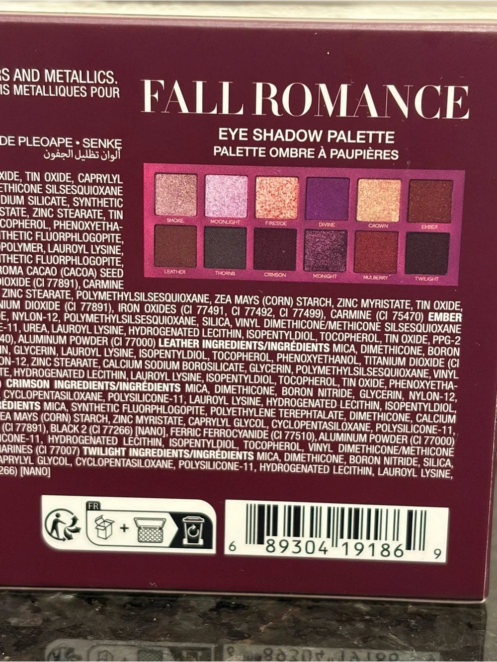 Anastasia Beverly Hills Fall Romance Eyeshadow Palette - Full Size (New)